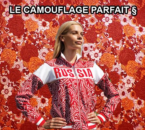 veste russe jeux olympiques camouflage parfait