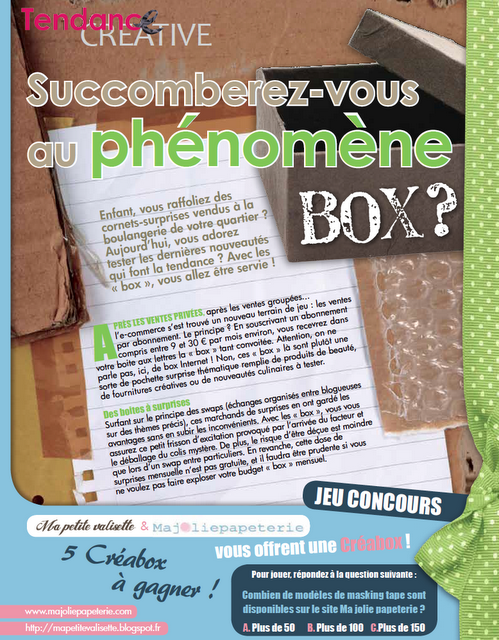 La CréaBox dans le Creative Magazine