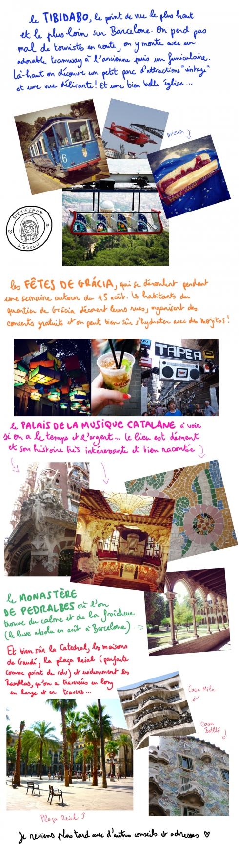 Mes vacances + Mini guide de Barcelone