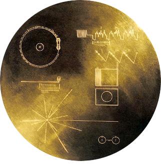 Golden disc Voyager