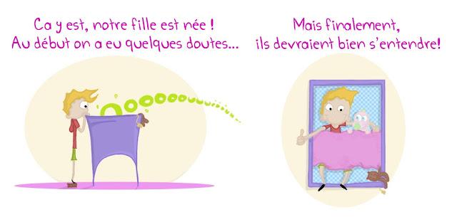 Faire part naissance Bébé bande dessinée