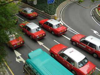 Red taxis