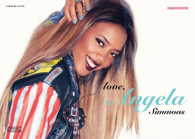 Angela Simmons pour Fearless mag