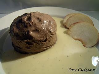 Mousse glacée au chocolat