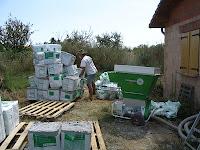 Chantier coup de main : ouate de cellulose