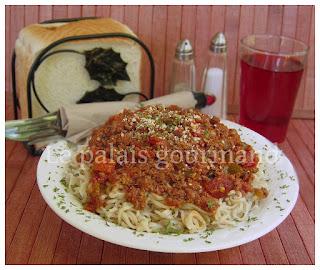 Sauce spaghetti épicée de Wimzie