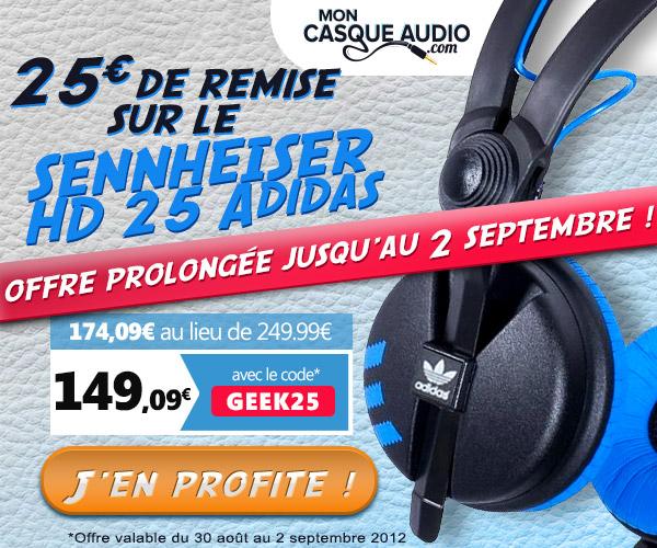 [Offre JDG] Casque Sennheiser HD 25 Adidas Originals à 149 € !