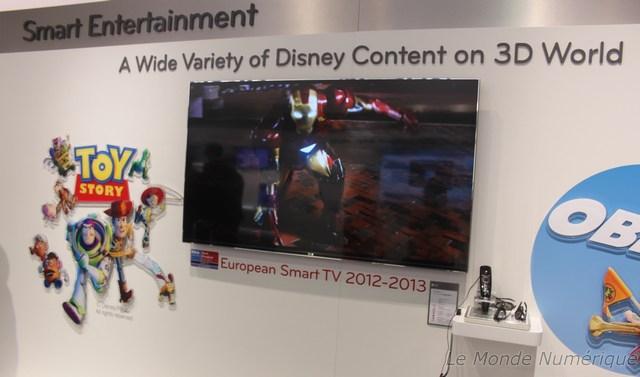 IFA 2012 : Tous les films Disney disponibles en 3D sur le portail 3D World des TV connectés LG