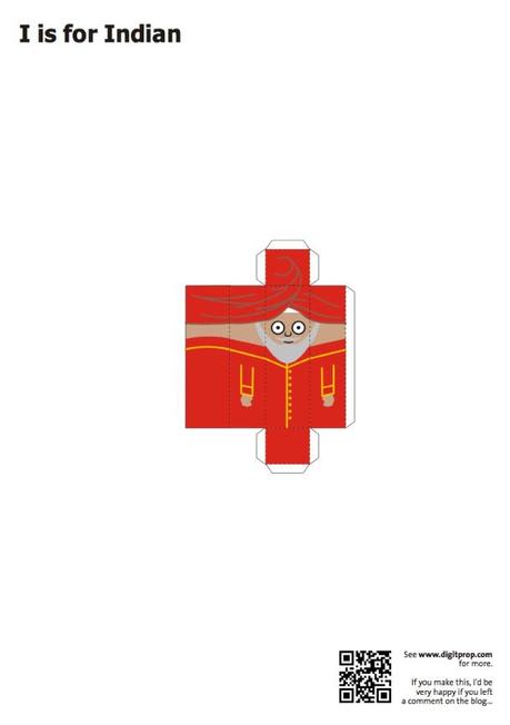 Alphabet en papercraft (x 26)