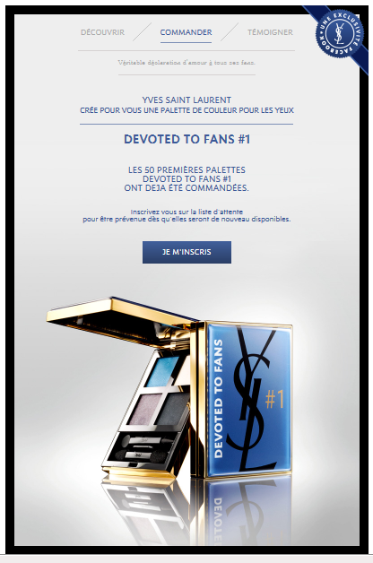 [Pour ou Contre] La palette Devoted to fan d’Yves St Laurent