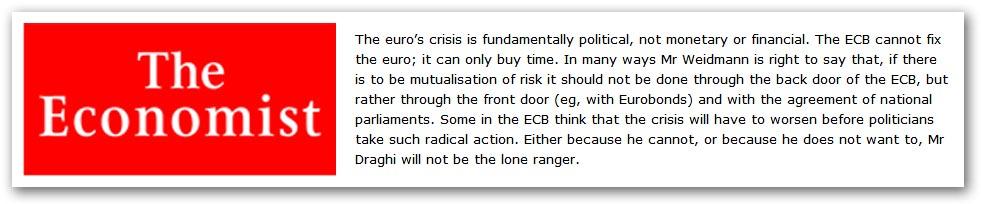 La crise de l'euro est politique