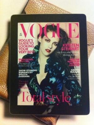 Kristen Stewart en couverture de Vogue UK