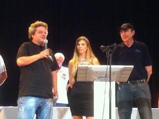 Échecs à Dieppe : le grand-maître international d'échecs français Andrei Istratescu (2647) vainqueur, Anémone Kulczak et Philippe Dornbusch © Chess & Strategy