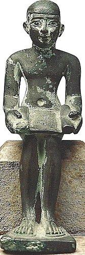 Bronze d'Imhotep - Epoque Ptolémaïque - Musée Condé - C