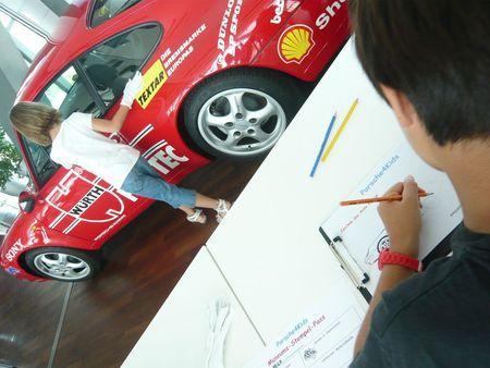 Musée Porsche activité enfant dessiner une porsche