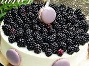 "Mûrier" dessert fêtes mûres, vanille violette