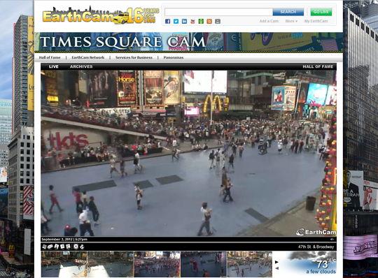 Earthcam Times Square