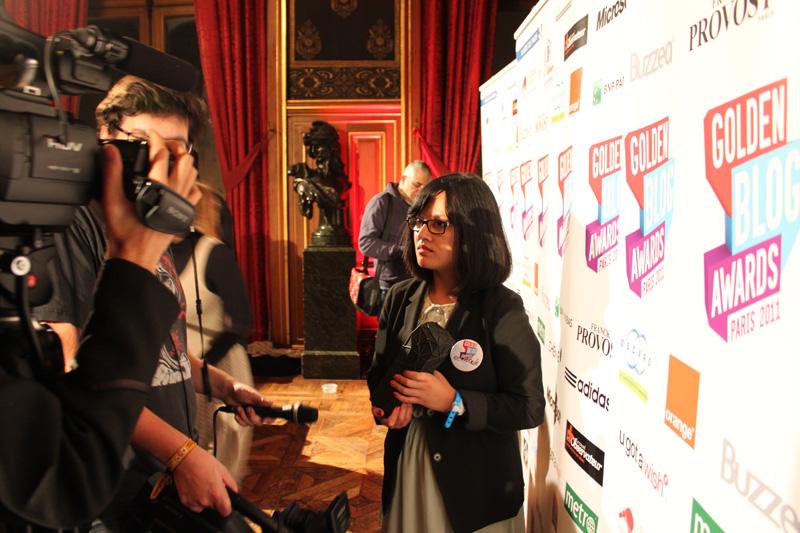 Lauréate Culture Graphique des Golden Blog Awards ! :-)