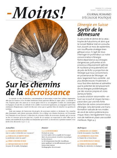 Naissance de Moins! - Journal romand d'écologie politique