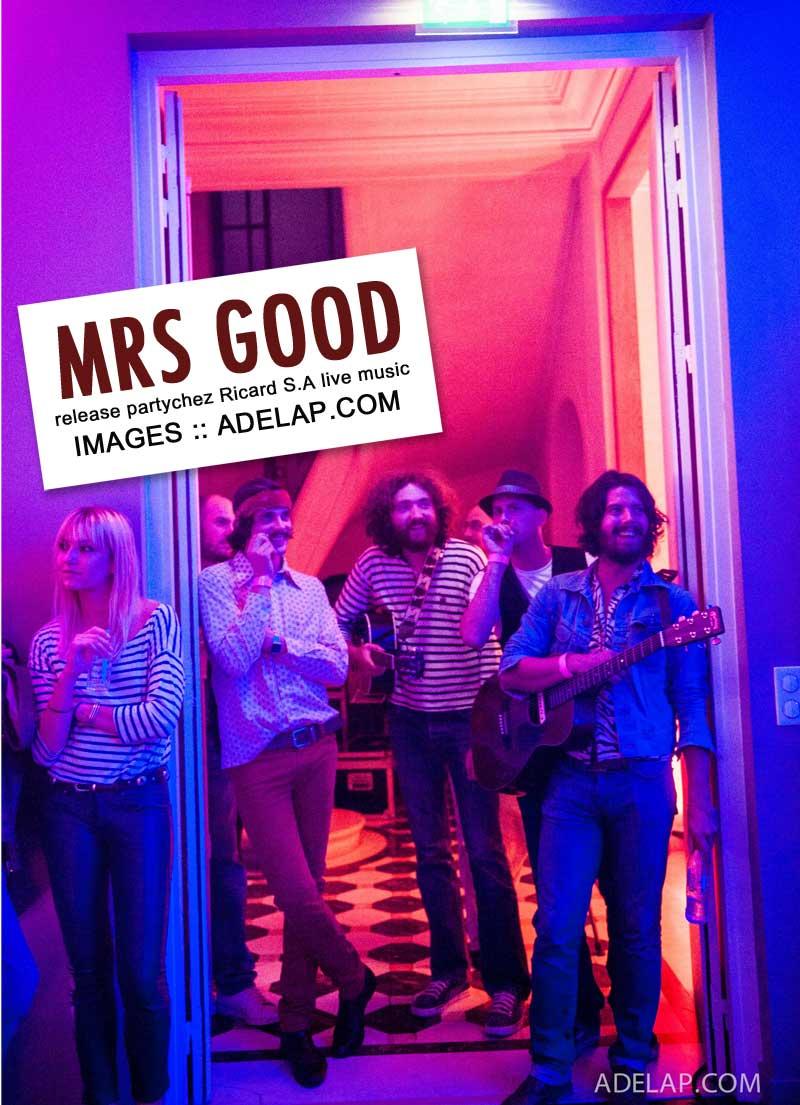 Musique :: Mrs Good fait sa release Party chez Ricard S.A live music