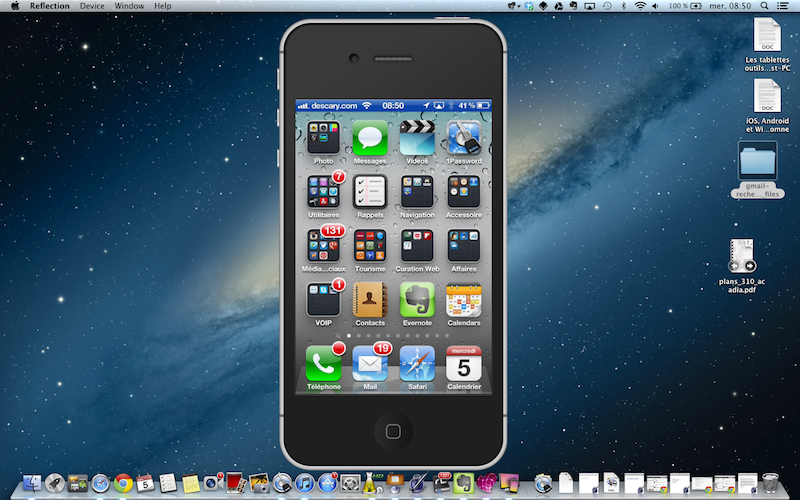 reflection mac iphone ipad airplay iPhone   iPad: comment afficher votre appareil sur l’écran d’un Mac ou PC