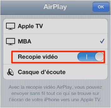 reflection airplay iphone ipad iPhone   iPad: comment afficher votre appareil sur l’écran d’un Mac ou PC