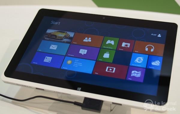 Prise en main de la Acer Iconia Tab W510