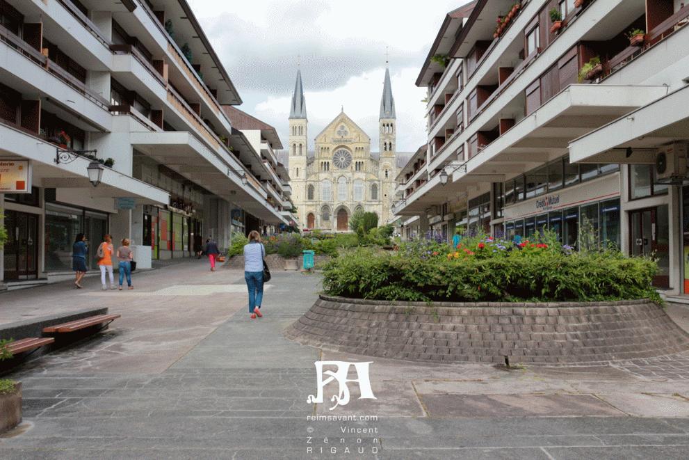 Fléchambault et la Basilique St Rémi, avant 1914.