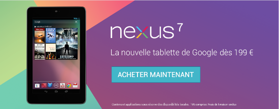 Nexus 7 disponible en France