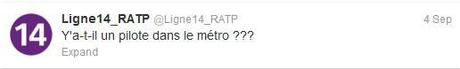 Comptes Twitter parodiques des lignes de métro : la RATP le prend bien