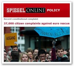 Allemagne : 37 000 plaintes contre le sauvetage de l'Euro