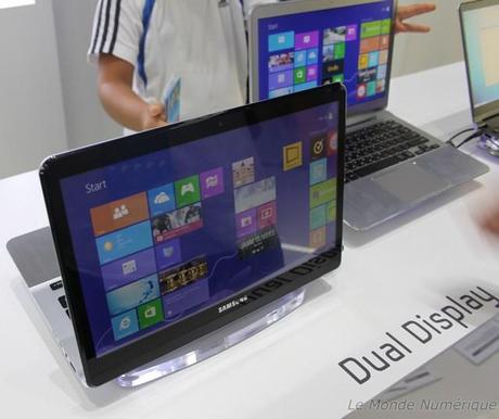IFA 2012 : Samsung expose un PC avec 2 écrans, un Serie 9 2560x1440 pixels et d’autres prototypes
