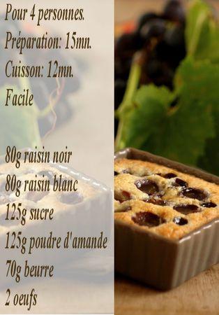 recette clafoutis raisins