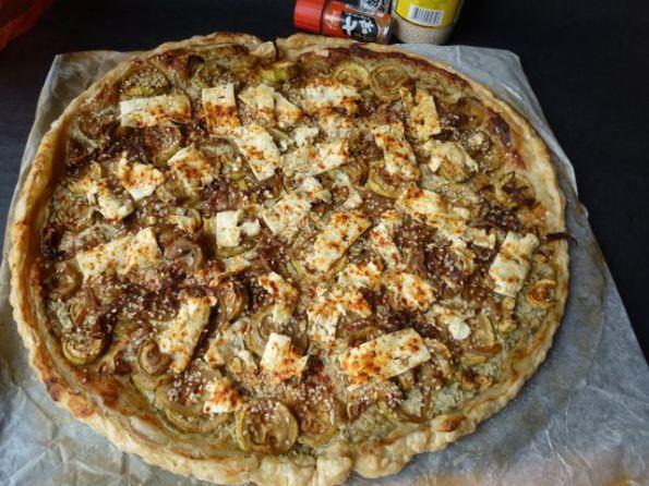 Tarte aux courgettes japano/grec