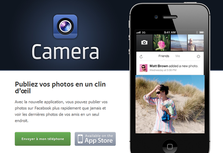 Facebook camera, l’Instagram made in Facebook disponible en France