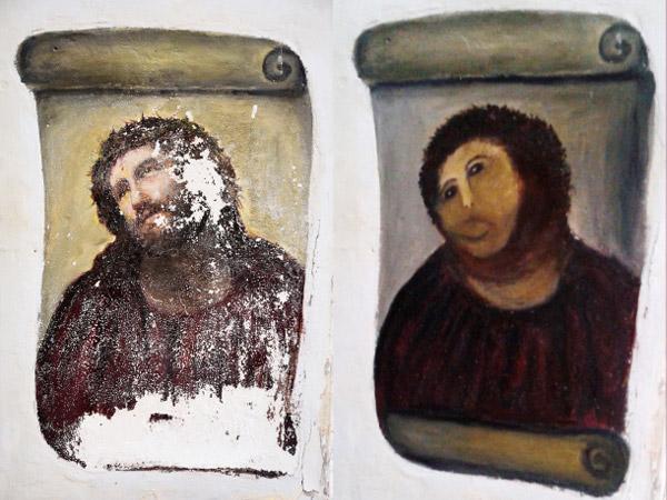 Ecce Homo, la peinture du Christ défiguré attire les touristes