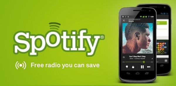 Spotify se met à jour sous Android