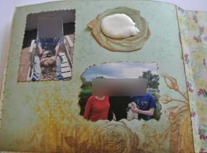 album scrap vernis relief