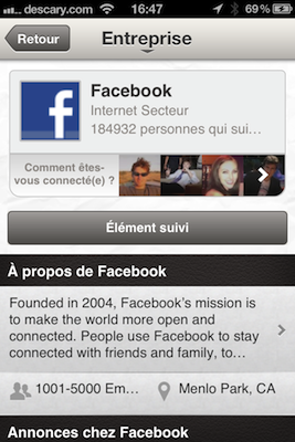 linkedin page societe entreprises Linkedin: mise à jour des applications iOS et Android  
