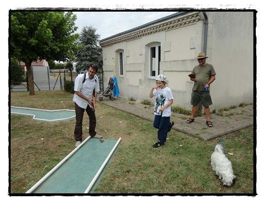Au mini-golf de Meursac, 24 août 2012