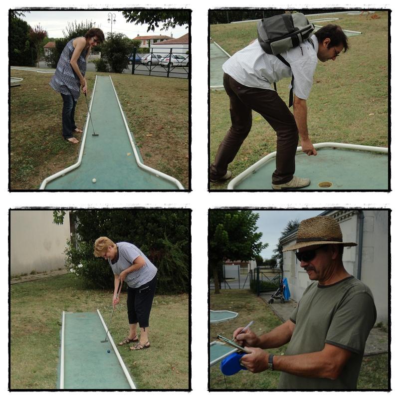 Au mini-golf de Meursac, 24 août 2012