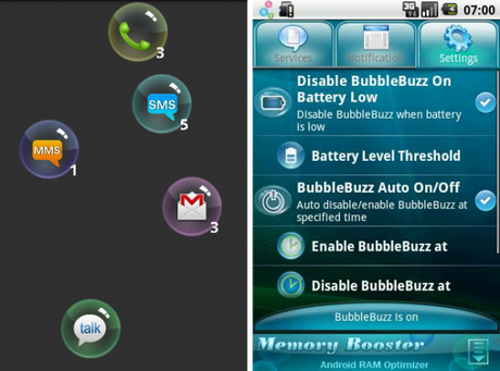 BubbleBuzz – Pour les frustrés des LED de notifications
