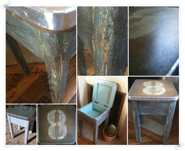 Taboret cireur n°8 - montage