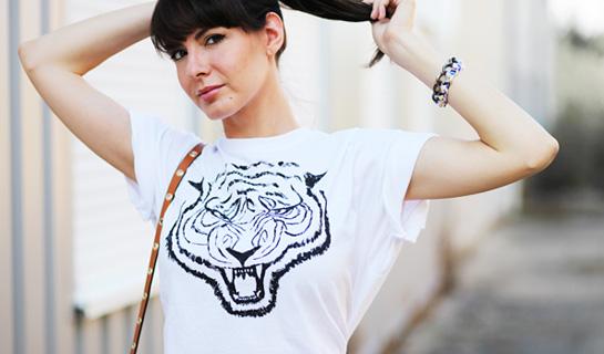 top tigre tiger Loeil du tigre : t shirt tigre DIY