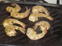 Crevettes marinées grillées