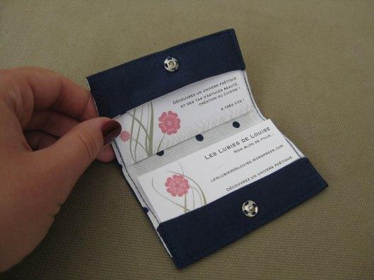 Une jolie pochette pour mes cartes de visite {D.I.Y}