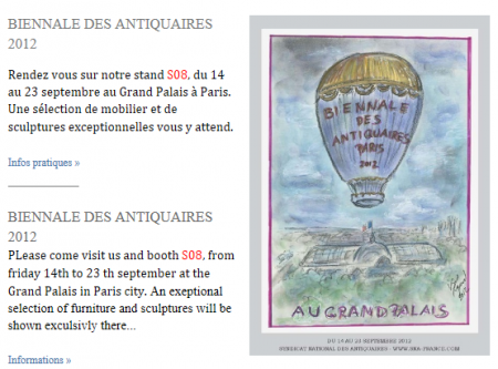 Galerie Pascal LANSBERG  à la Biennale des Antiquaires