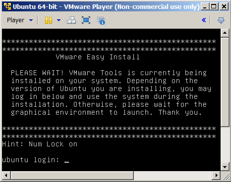 VMware Player & Ubuntu Server