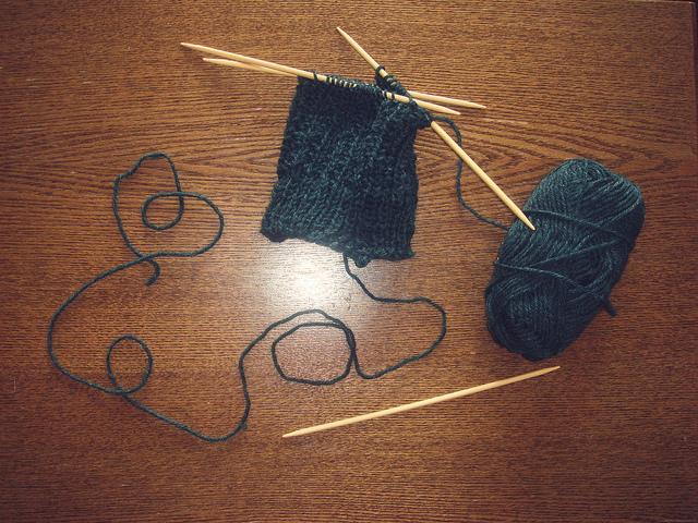 first socks, knit