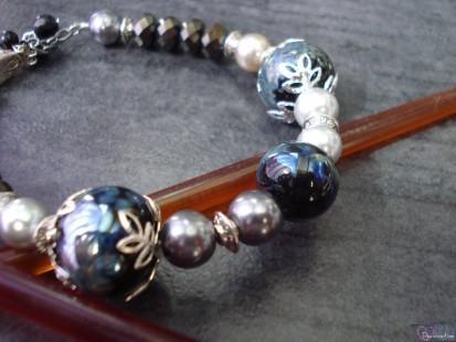 bracelet perles de verre \